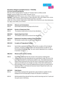 Confirmed minutes from Meeting 01a - October 2014