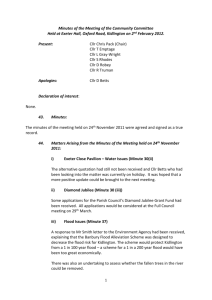 Minutes of the Meeting of the Community Committee Held at Exeter