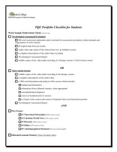 PQE Checklist