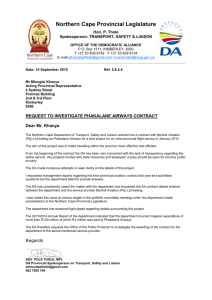 Letter to the Public Protector