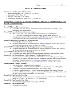 History of Earth Study Guide