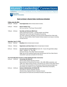 Agenda - Penn State Alumni Association