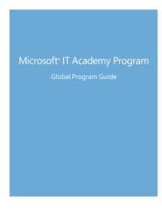 A Microsoft IT Academy Program member institution that