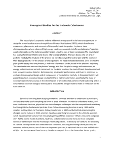 Conceptual Studies for the Hadronic Calorimeter