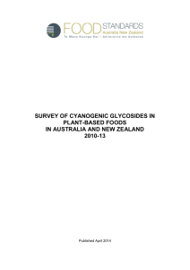 4.1 Survey of cyanogenic glycosides in plant
