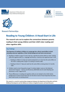 Reading to Young Children: A Head-Start in Life (doc