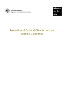 Protection of Cultural Objects on Loan Scheme Guidelines [DOC
