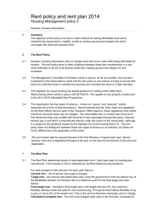 Rent charges - Keniston Housing Association