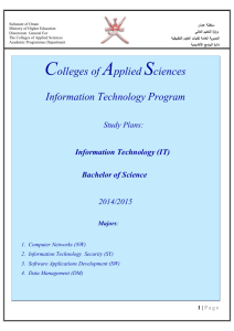 Semester 2 - College of Applied Sciences, Ibri