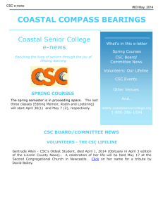 e-news - Coastal Senior College