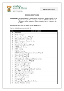 BID NO.: 4.4.12.4/6/14 BIDDING COMPANIES DESCRIPTION: The