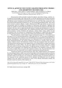 OPTICAL pH DETECTION WITH U-SHAPED FIBER