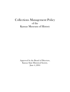 Collections Management Policy