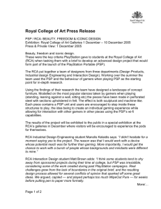 Royal College of Art Press Release