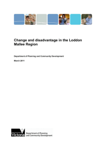 Change and disadvantage in the Loddon Mallee region