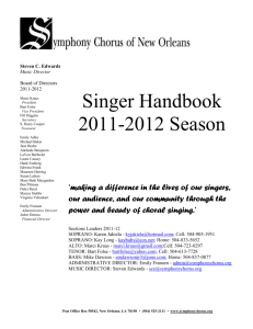 President - Symphony Chorus of New Orleans