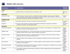Microsoft Word - PRISMA 2009 Checklist
