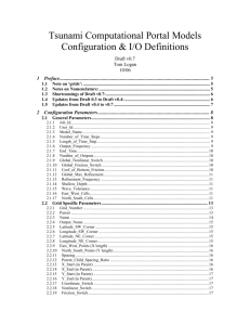 D.1 Configuration Parameters - Tsunami Computational Portal