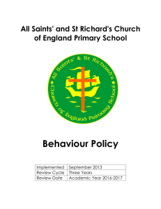 All Saints` & St Richard`s Church of England Primary School