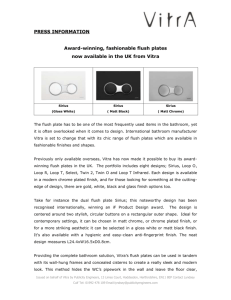 Award-winning, fashionable flush plates now available in the UK
