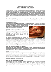 Oral Tumors Melanoma