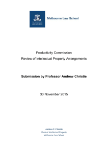 Submission 29 - Prof Andrew Christie