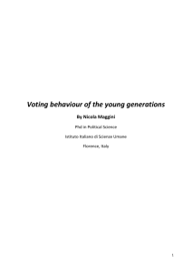 voting behaviour of the young generations