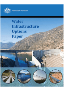 Water Infrastructure Options Paper