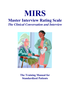 The Medical Conversation & Interview