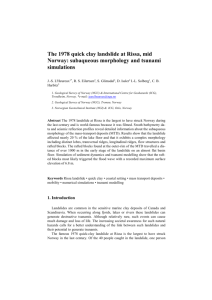 1 The 1978 quick clay landslide at Rissa, mid Norway: subaqueous
