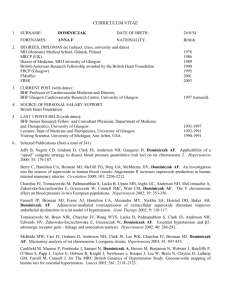 CURRICULUM VITAE - British Renal Society