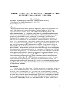 Spatial and temporal analysis of precipitation, stream yield