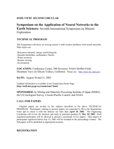 What: Symposium on the Application of Neural Networks to the Earth