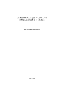 An Economic Analysis of Coral Reefs