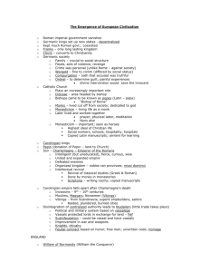 Middle Ages Outline Notes
