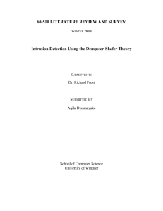 Intrusion Detection Using Dempster-Shafer Theory