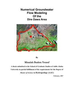 Numerical Groundwater Flow Modeling Of the Dire Dawa Area