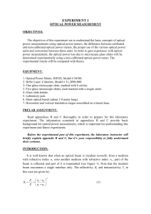 EE 420 - Optical Fiber Communications Lab