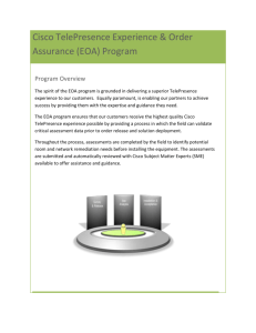 Cisco TelePresence Experience & Order Assurance (EOA) Program