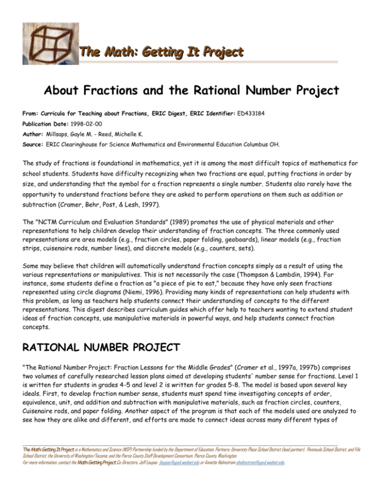 summary-of-the-rational-number-project