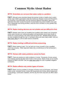 Common Myths About Radon - Radon in New York State