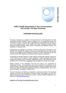 Full-Time AHRC-funded Postgraduate Studentship in Religious