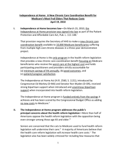 ²4/19 IAH: A New Chronic Care Coordination Benefit for Medic