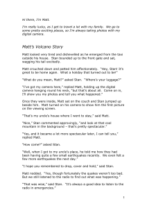 Matt`s Volcano Story - What`s the Plan Stan
