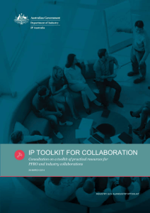 3. Elements of an Australian IP Toolkit for Collaboration