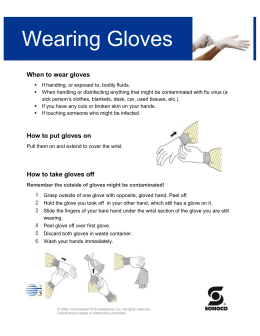 Donning and Removing Nonsterile gloves (Checklist)