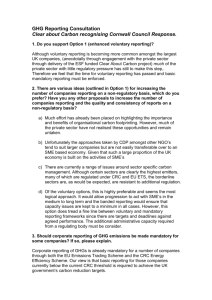 Consultation on greenhouse gas emissions