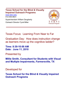 SmithGraduationDayHandout - Texas School For The Blind And