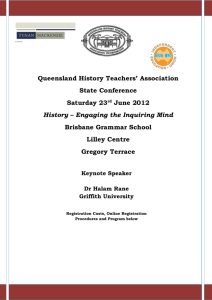 Queensland History Teachers* Association State Conference