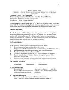 Foundations of Nursing Laboratory